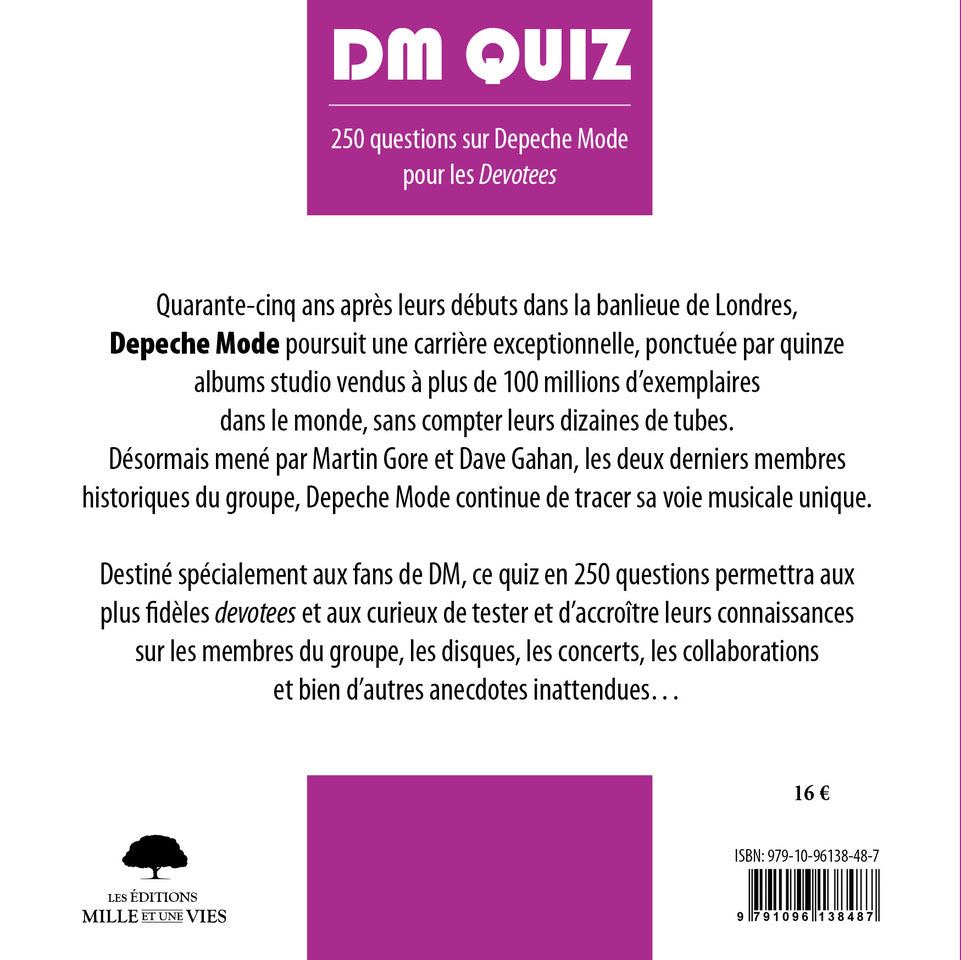 DM Quiz - 250 questions sur Depeche Mode pour les Devotees